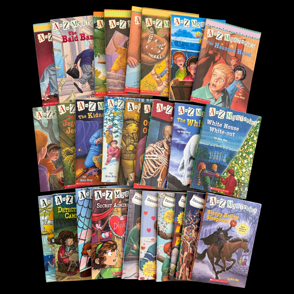 Lot of 27 A to Z Mysteries Books by Ron Roy Calendar Super Editions Paperback